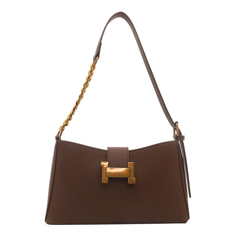 2024 Весна Новая Мода Ретро Сумка на Плечо и Через Плечо - Универсальная Текстурированная Сумка-Подмышка для Поездок на Работу