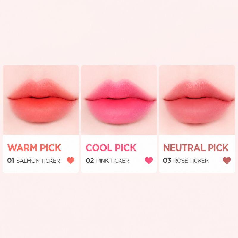 Boncept Lip Tattoo Sticker 8g Long Lasting Peel-Off Lip Tint Pack Korean Lip Color