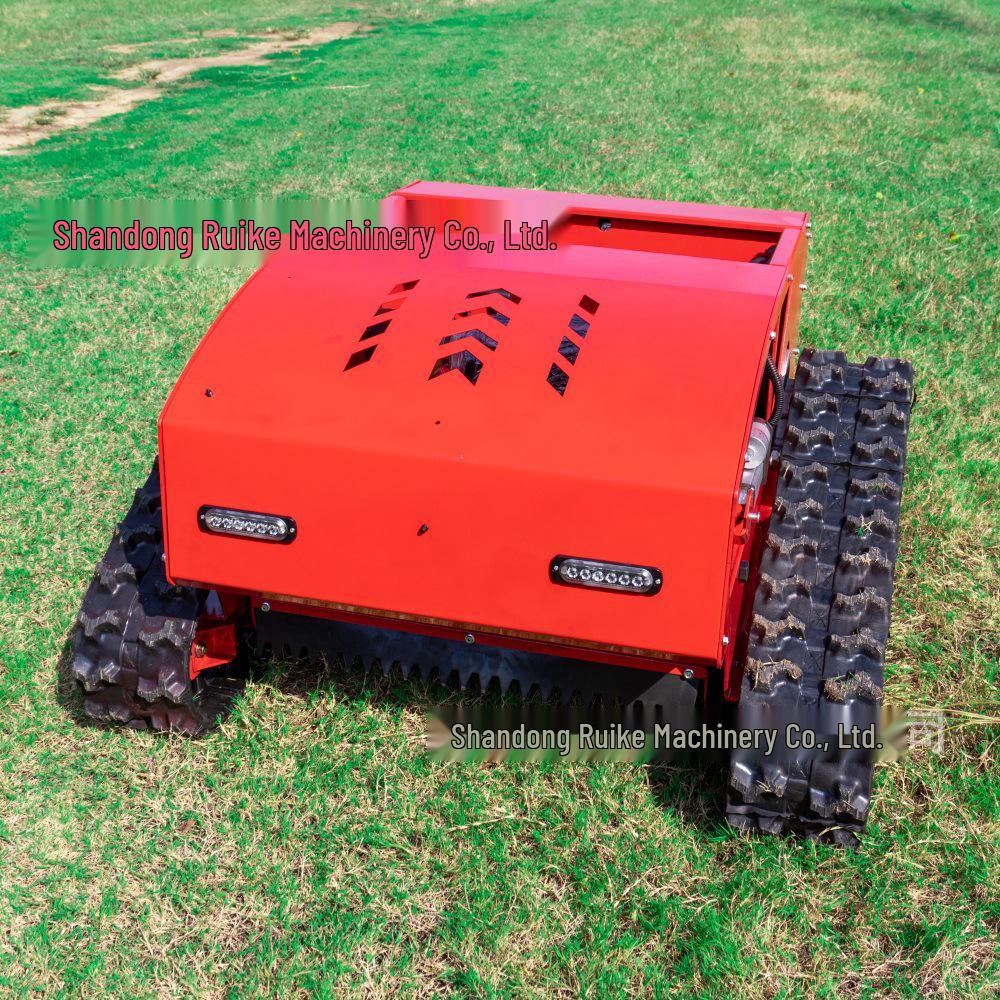HT550 Smart Remote Control Lawn Mower: USA-Ready Mulching & Garden Crawler Model