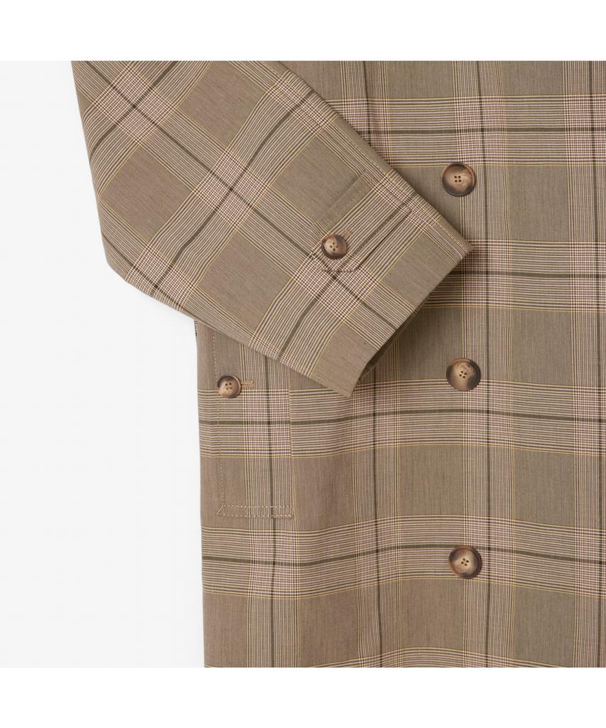 Lacoste Women'S Relaxed Fit Check Trench Coat Bf8410-55N Aim