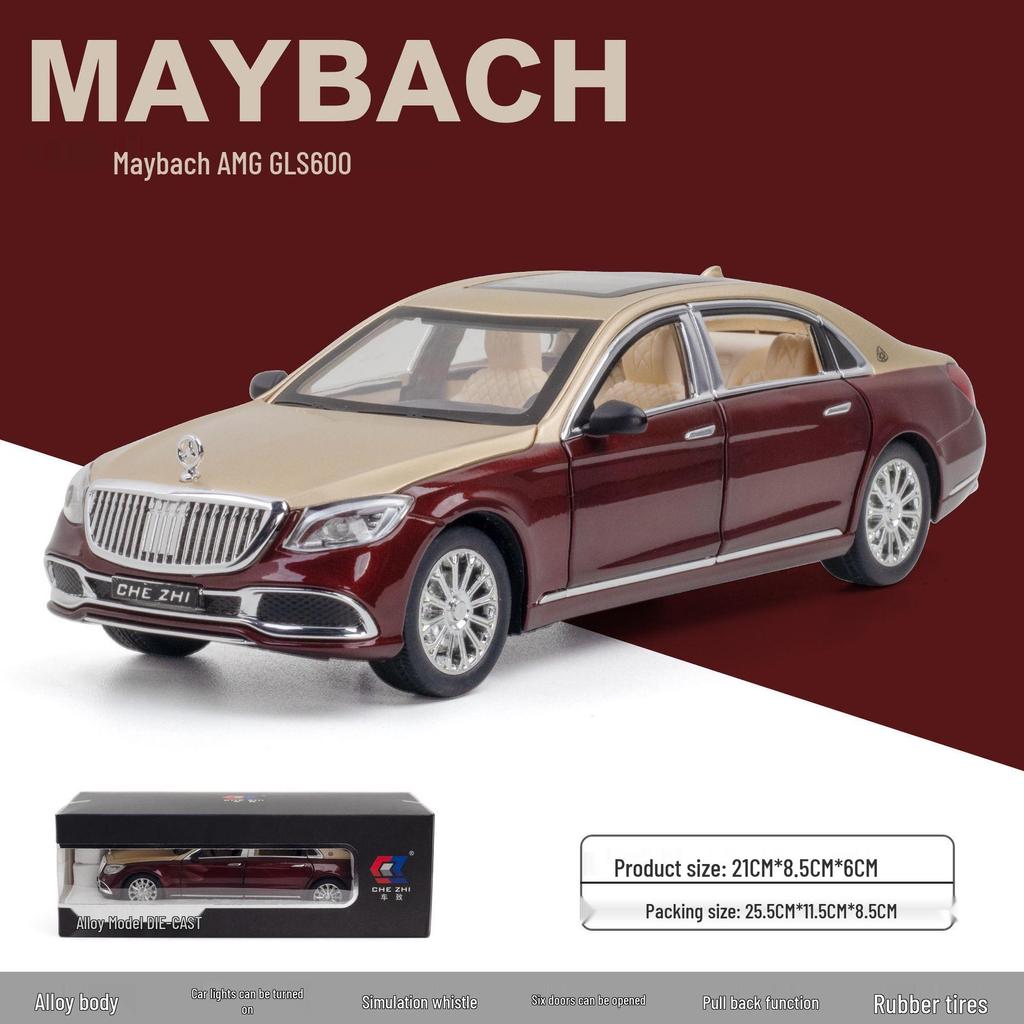 1:24 Mercedes-Benz Maybach S680 Alloy Model Car Ornament