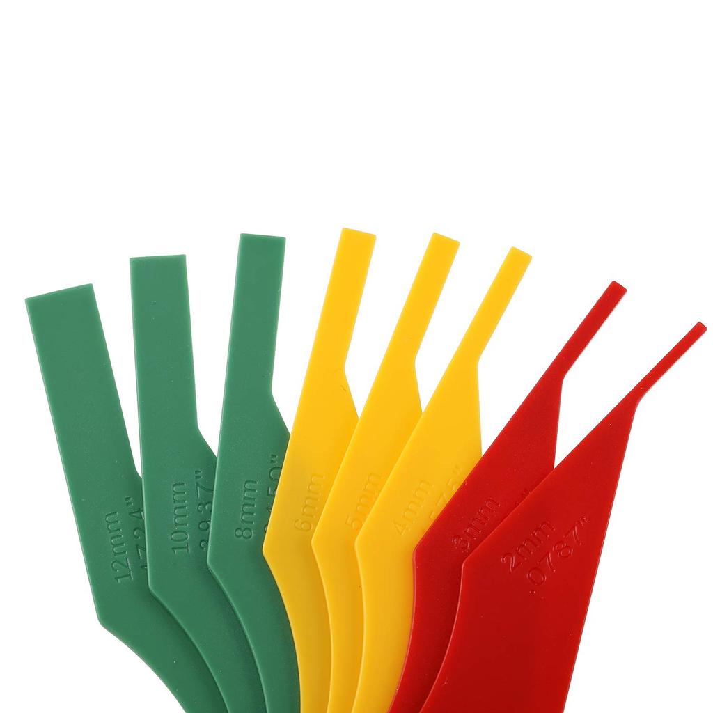 GODESON Brake Lining Thickness Gauge Automotive Brake Pad Feeler Tool Set Gauge for Car Truck