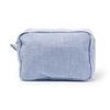 Personalized Seersucker Makeup Bag - Embroidered , Wash Bag, Wedding Bridesmaid Gift, Custom Toiletry Pouch