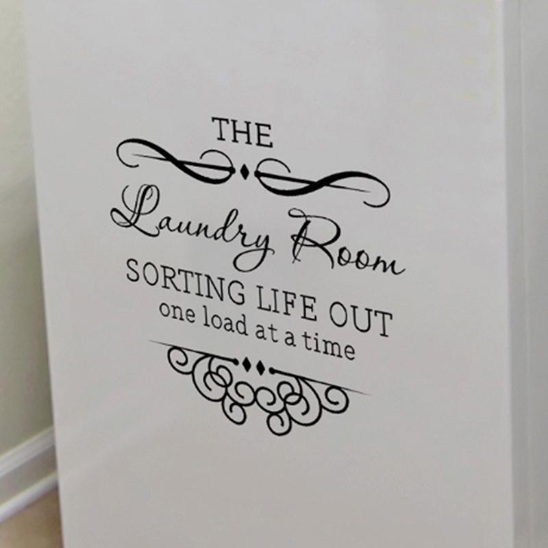 Декоративные наклейки на стену для прачечной, самоклеящиеся наклейки для домашнего декора, которые можно удалить