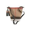 Burberry Classic Check Adjustable Strap Canvas and Linen Blend Tote Bag with Detachable Shoulder Strap Women's Brown