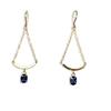 [New] K18 Sapphire Dangling Earrings [i5-4]