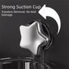 Star De sign Suction Cup Tissue Box Transparent Wall Mounted Tissue Dispenser  Toilet