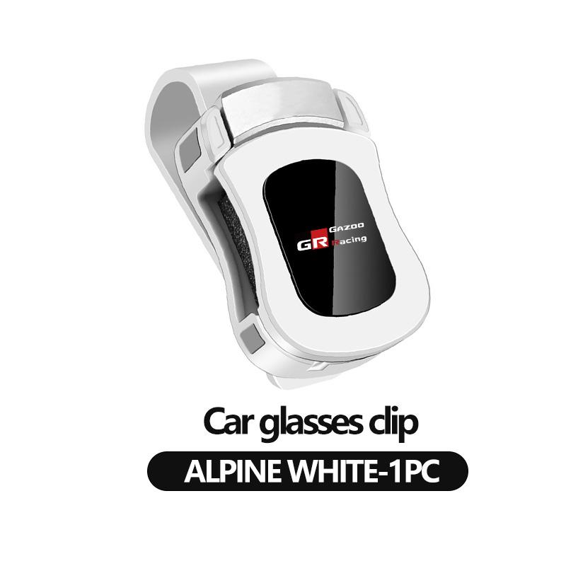 Car Interior Sun Visor Eyeglasses Holder Sunglasses Clip For Toyota chr Corolla Camry rav4 Yaris GR prius avensis