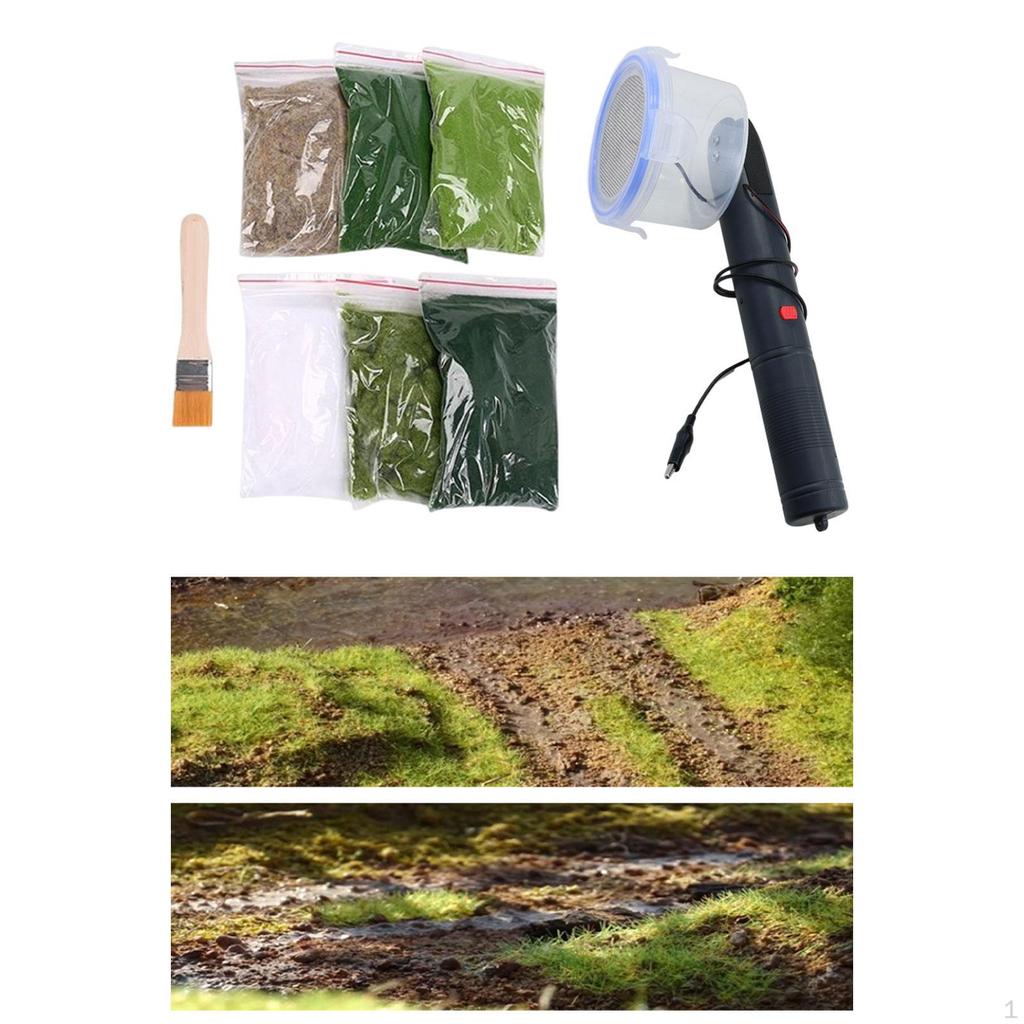 Статическая трава, электростатическая машина для флокирования, практичная модель архитектуры, плантатор для стада