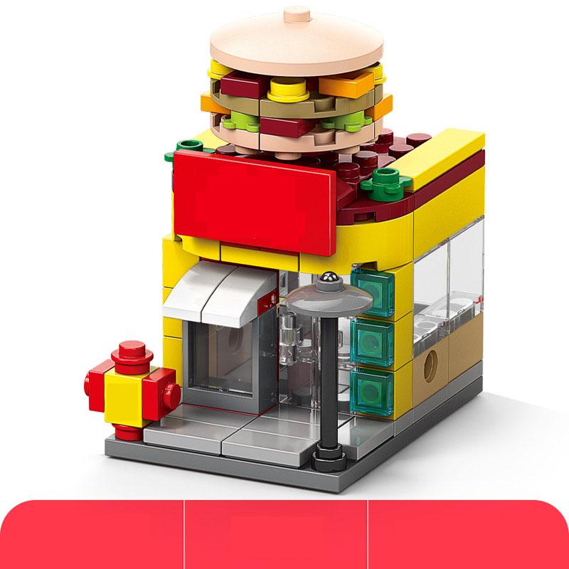 The Variety Street View Series DIY Small Particle Assembly Building Block Children Puzzle Toy Gift