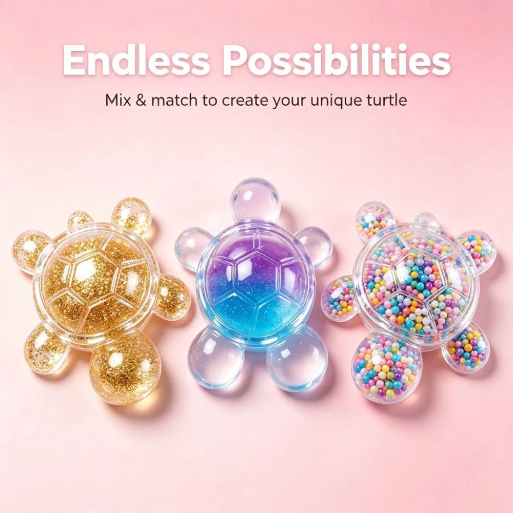 Turtle DIY Pressure Ball Kit Transparent Handmade Ball Skin DIY Empty Ball Skin Children Gift