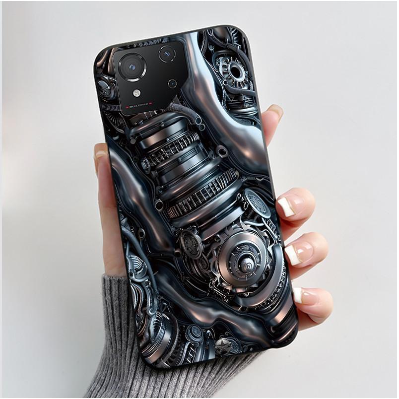 Чехол для Asus ROG Phone 8 Phone8 ROG8 Pro Чехол Роскошный Дракон Милый Крутой Мальчики Девочки Тонкий Черный Матовый Мягкий ТПУ Защитная Задняя Крышка