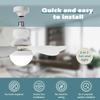 40W LED Ceiling Fan Lamp E27 With Remote Control Safety Removable Fan Blades Fan Light Silence For Room Home Lighting