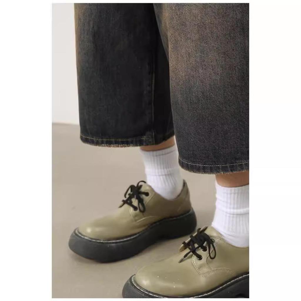 Мужские темно-синие джинсовые шорты с широкими штанинами 7-Point