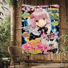 Shugo Chara Японское Аниме Гобелен Печать Искусства Бохо Настенные Гобелены Мандала Декор Покрывало
