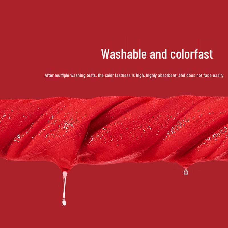 LangSha Women's Auspicious Red Mid-High Waist Briefs