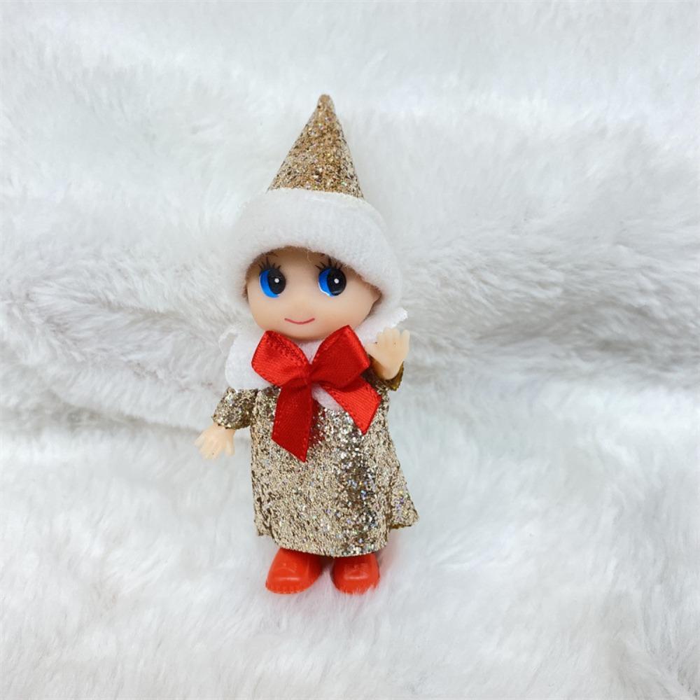 Christmas Mini Baby Elf Dolls Shining Kindness Craft Babies Doll Toy Decoration On The Shelf Gift For Girl Boy Kid
