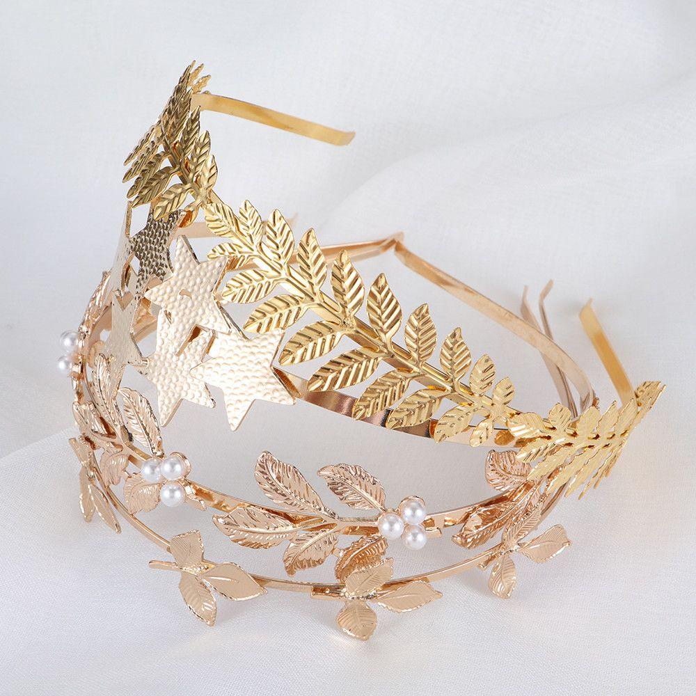 Girl Headpiece  Crowns Tiara Leaves Hair Bands Wedding Hair Accessories Hair Hoop Bride Headbands