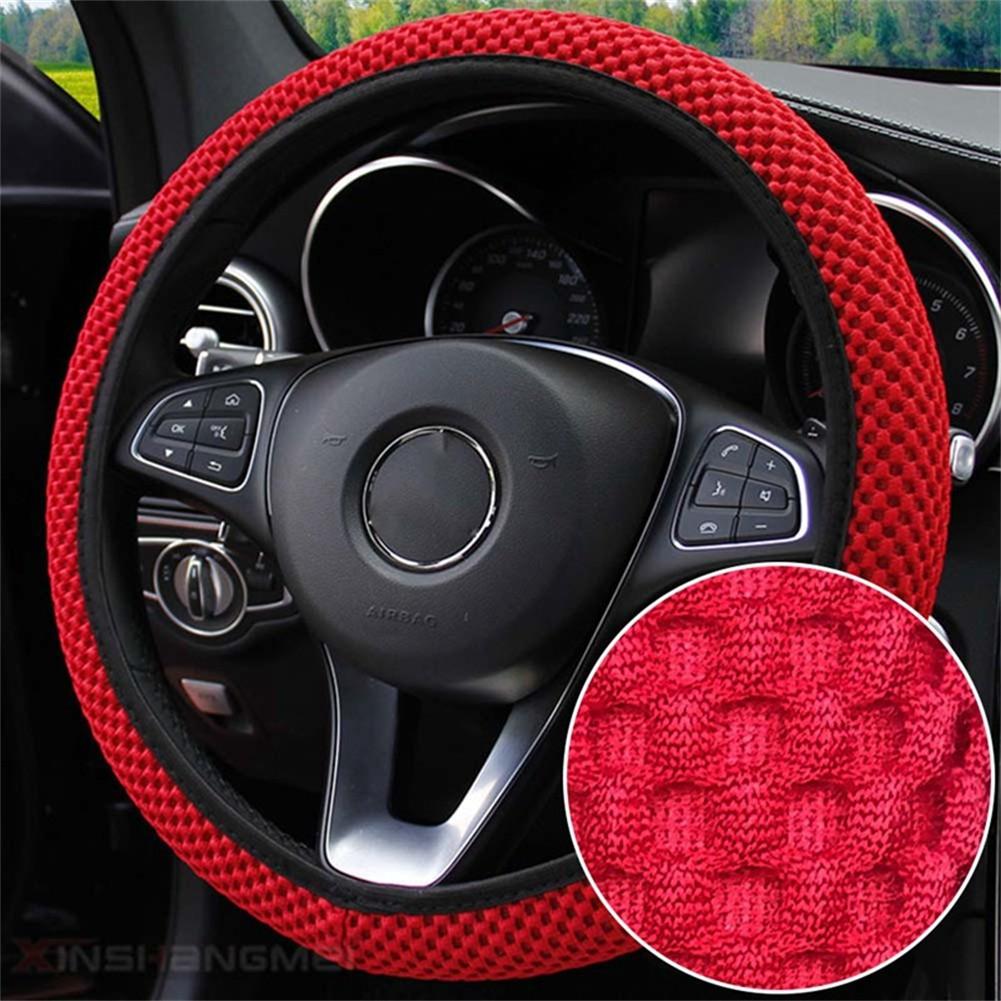 High Quality Anti-slip Wheel Protector Car Steering Wheel Cover 1x New