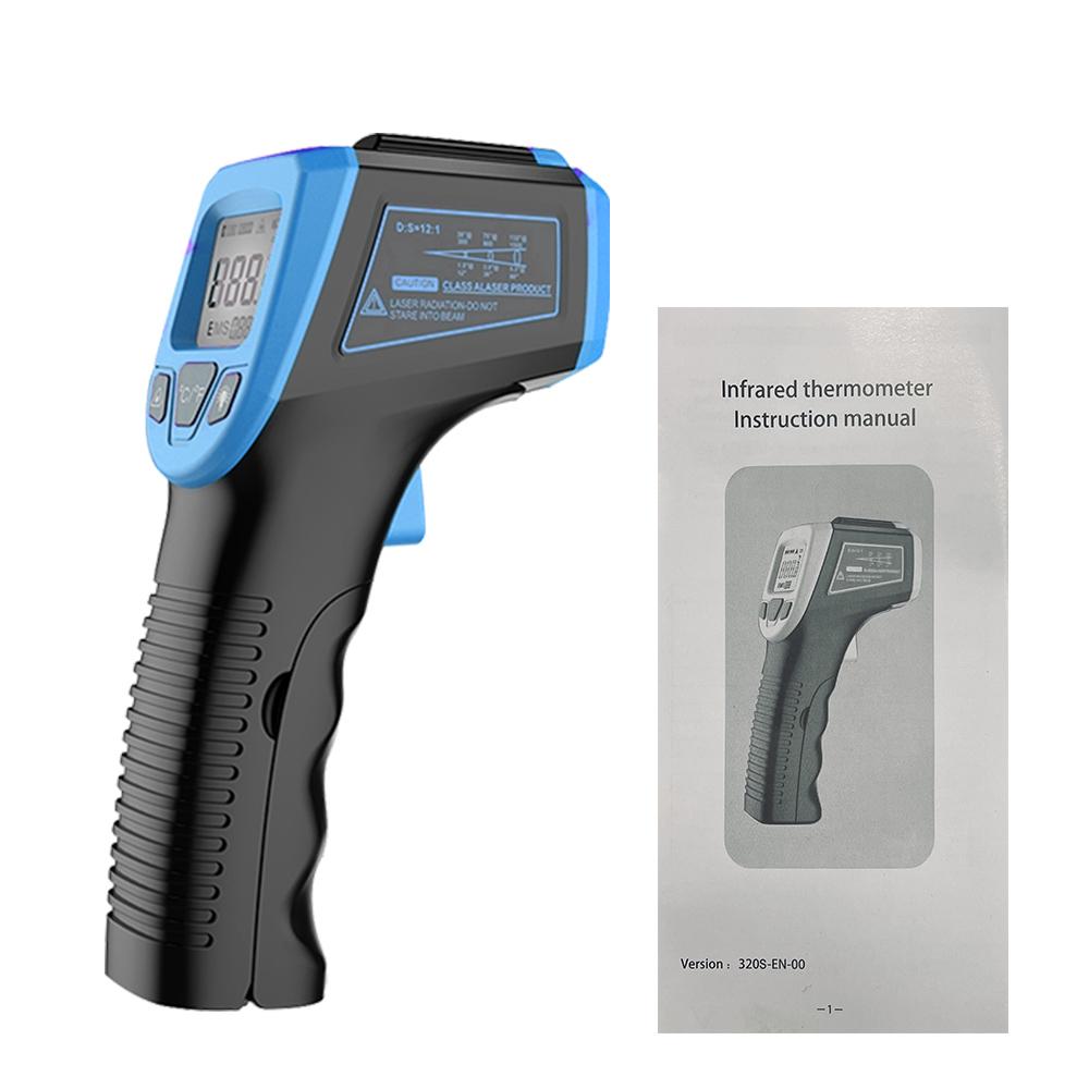Digital Infrared Thermometer Laser Point Laser Temperature Meter Gun LCD Industrial Electronic Thermometer NonContact -50~600°C Thermal Imager