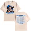 Rick Astley The Reflection Tour 2026 Print T Shirt Unisexs Vintage Fashion Cotton Short Sleeve Tshirts Hip Hop Clothing Tshirt