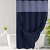 Вафельная занавеска для душа со съемной подкладкой и кнопками, водонепроницаемая двухслойная моющаяся занавеска для кухонной двери