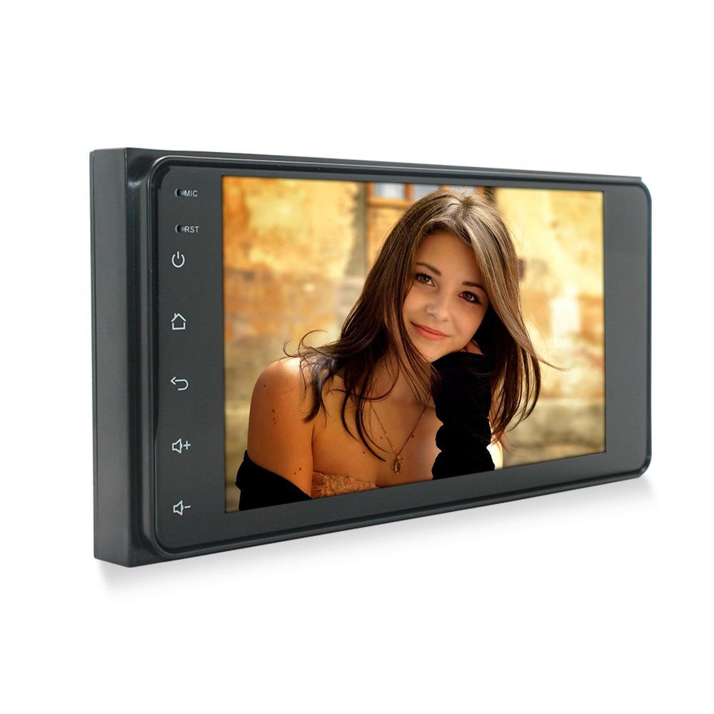 7-дюймовый универсальный Android GPS с камерой заднего вида и экраном из закаленного стекла 2.5D для Corolla