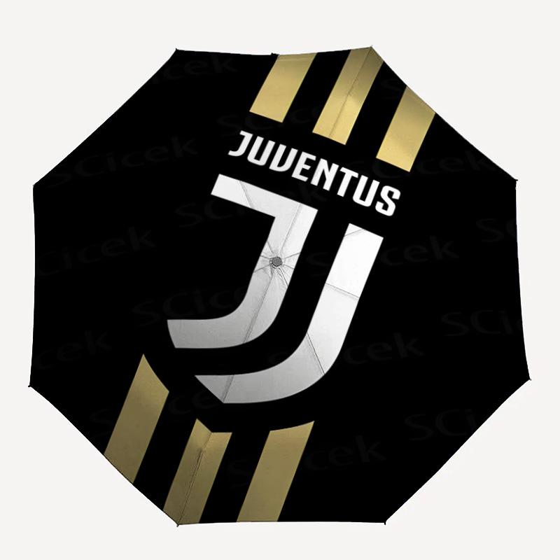 1pc Juventus Umbrella, Sun Protection, And UV Shielding. It Has Eight Sturdy Ribs for Outdoor Use And Perfect As a Holiday Gift