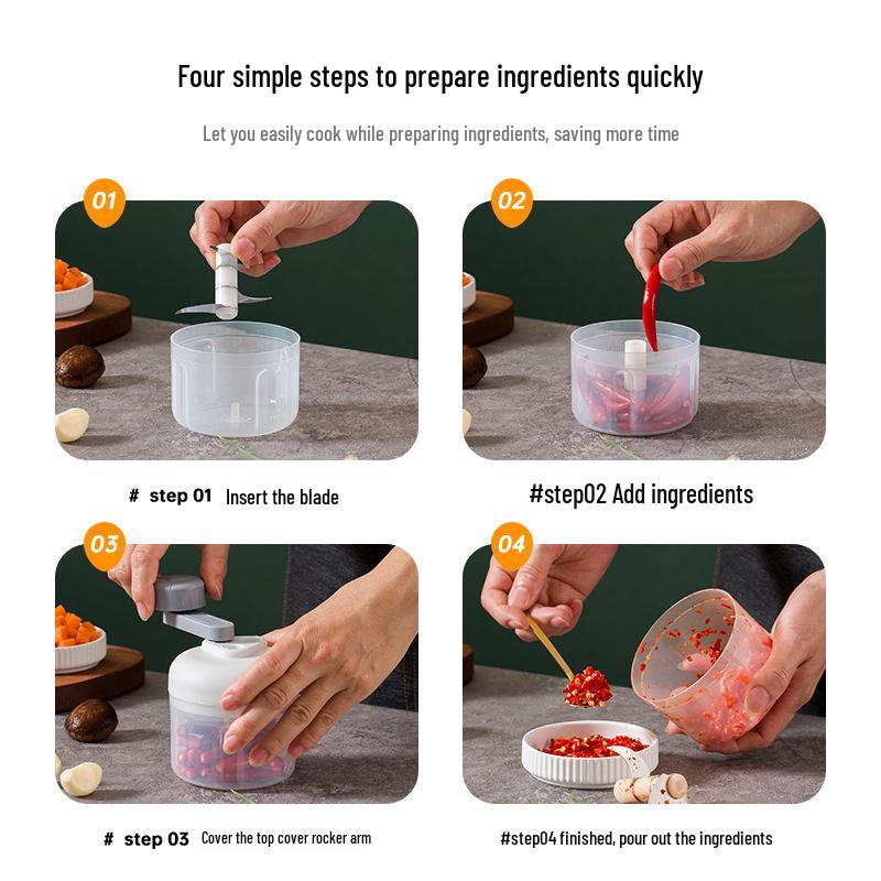 Многофункциональная ручная чеснокодавилка и кухонный комбайн