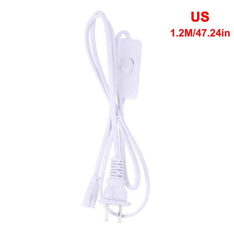 Лампа T5 Вилка США / ЕС Кабель с выключателем 1,2 м Адаптер питания 110 В 220 В 230 В Аксессуар для освещения Соединительный провод 30 см для светодиодной лампы