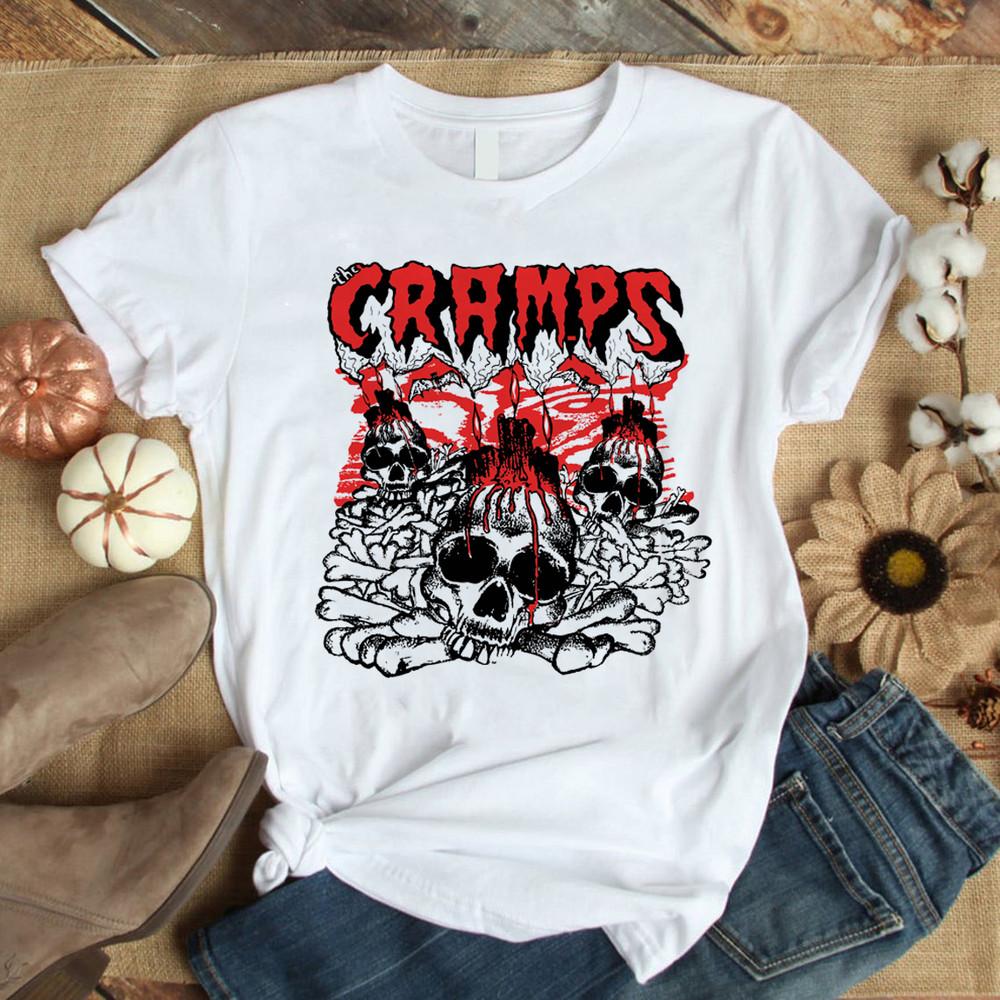 Концертный тур The Cramps 80-х Хлопковая футболка в подарок Унисекс Все размеры от S до 4XL