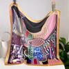 Design Gorgeous Saddle Brand Square Scarf Woman New Silk Scarf Women Bandana Luxury Headband Hijab Foulard Neckerchief