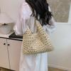 Beach Vacation Straw Bag Women's New Versatile Woven Shoulder Bag Portable Tote Bag