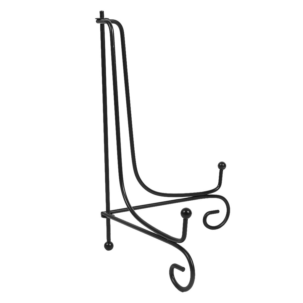 1 шт. 4    12  Железный мольберт Классическая подставка для дисплея Миска Тарелка Фоторамка Книга Искусство Черный