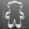 3 Pieces Metal Alloy Cake Cookie Bakeware Mould Fondant Cookie Cutters Biscuit Mold Kitchen Diy Little Bear