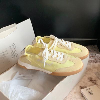 2025 лето новый конфетный цвет повседневные универсальные спортивные кеды на доске круглый носок дышащие женские