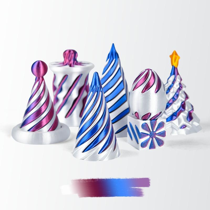 Игрушки, напечатанные на 3D-принтере Настольный аксессуар 3D-печатная вращающаяся пирамида Трехмерная пирамида Вращающееся измерение Аксессуар для комнаты