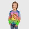 Детские рисунки Принт Тай-дай Милые футболки Мальчики с длинным рукавом Модный Мягкий Удобный Топ