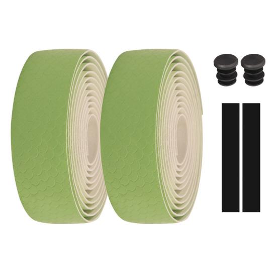 2 Rolls Bicycle Handlebar Grips Anti-Slip Texture Soft Memory EVA Shock Absorption Memory Foam Bike Grips
