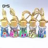 DYS Auto Shop Ethic Printed Freshener Air Hanging Fragrance Car Perfume Diffuser Bottle