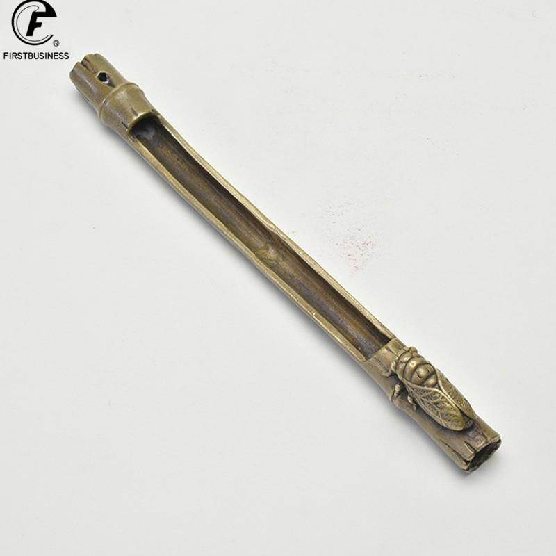 Happiness lies in contentment Incense Stick Holder Burner copper Censer Ornaments Retro Incense Burners Traditional style