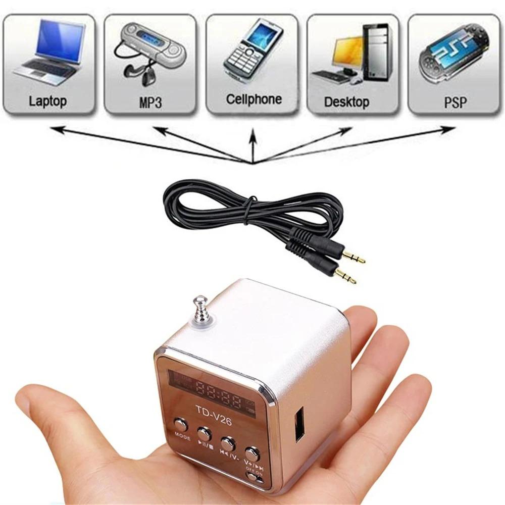 1 шт. FM портативное мини-радио Micro Treble Bluetooth портативное голосовое для компьютера, мобильного телефона, поддержка музыки в формате MP3, карта Micro TF