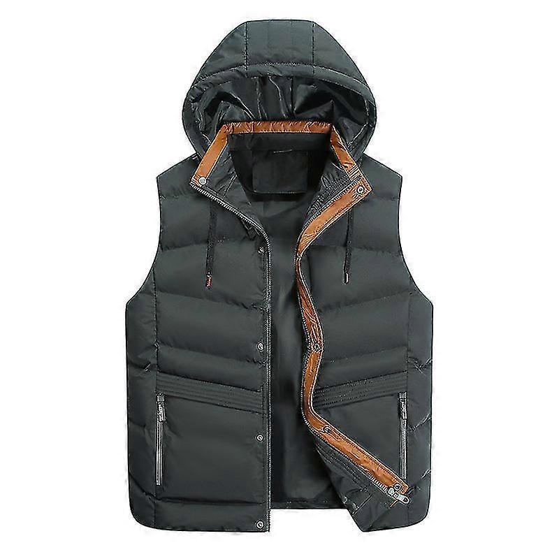 Men's Vest Loose Winter Warm Down Cotton Vest Coat