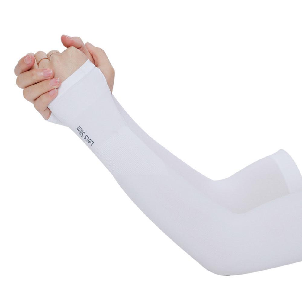 Exposed thumb Running Basketball Summer Cooling Arm Sleeves Outdoor Sport Sun Protection Arm Cover
