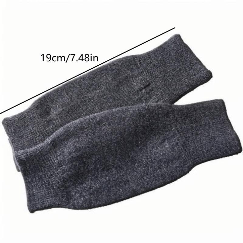 Soft And Comfortable Cashmere Women'S Half Finger Gloves - Warm Knit Wristbands Warm And Stretchy For Casual Outings