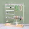 Jewelry Storage Rack Large Capacity Jewelry Display Stand Detachable Wooden Base Bracelet Necklace Watch Earrings Organization Holder Stable