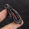 Red Fire Labradorite Pendant Copper Wire Wrapped Gemstone Pendant Red Fire Labradorite Jewelry Handmade Pendant Copper Wire Jewelry For Gift