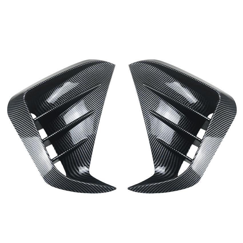 2Pcs Front Bumper Trim Canards For KIA Stinger 2017-2023 Front Bumper Side Vent&Grill Blade Trim Cover Car Styling Accessory