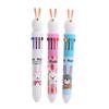 Cartoon Multi-Color Ballpoint Pen - 10 Colors for Cute Graffiti and Art, Ideal for Students