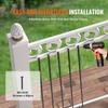 Staircase Metal Balusters, 44'' x 0.5'' Square Aluminum Alloy Decorative Banister Spindles, 31 Pack Deck Baluster with Screws, Classic Hollow Straight